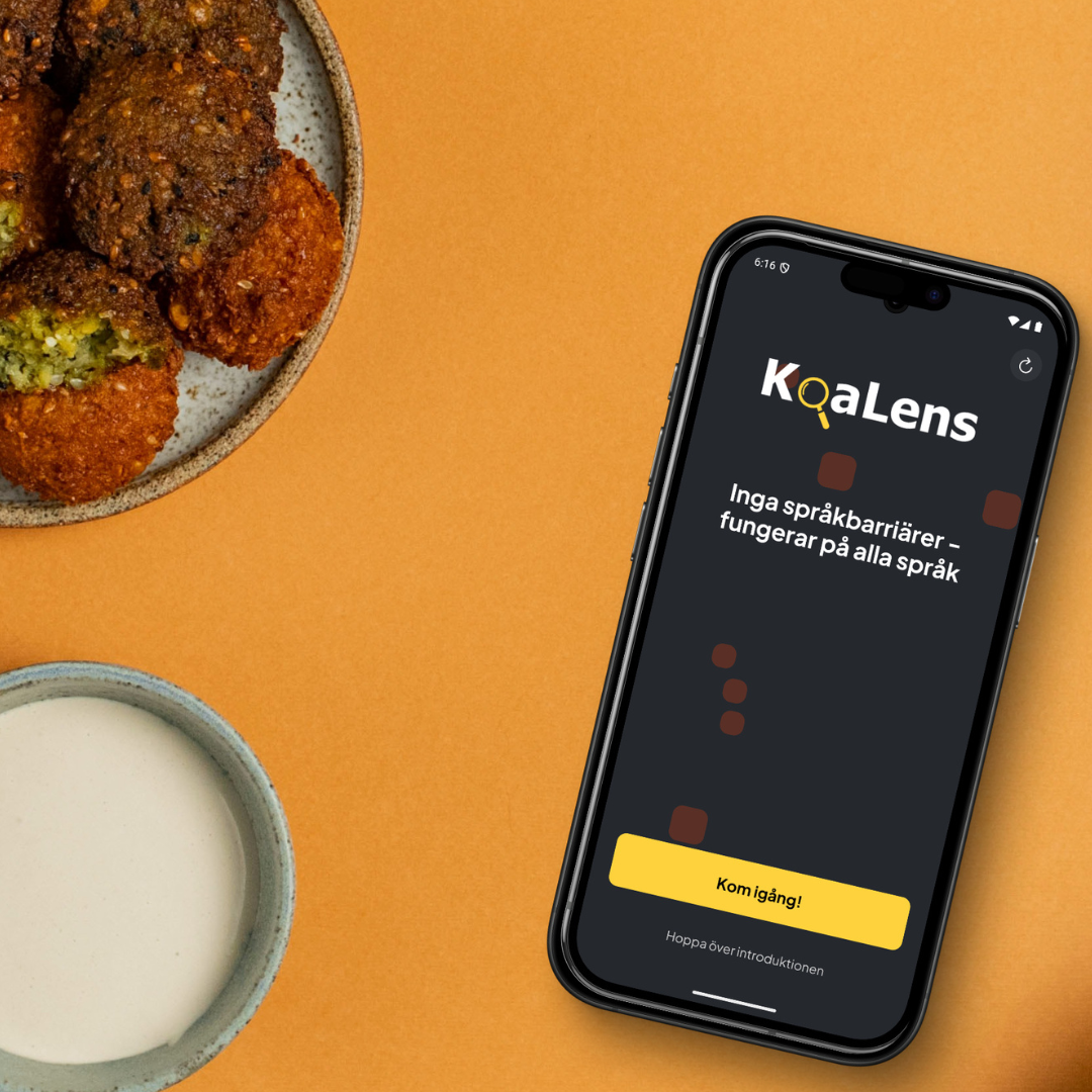 KoaLens app på ett bord